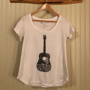 Guitar graphic t-shirt